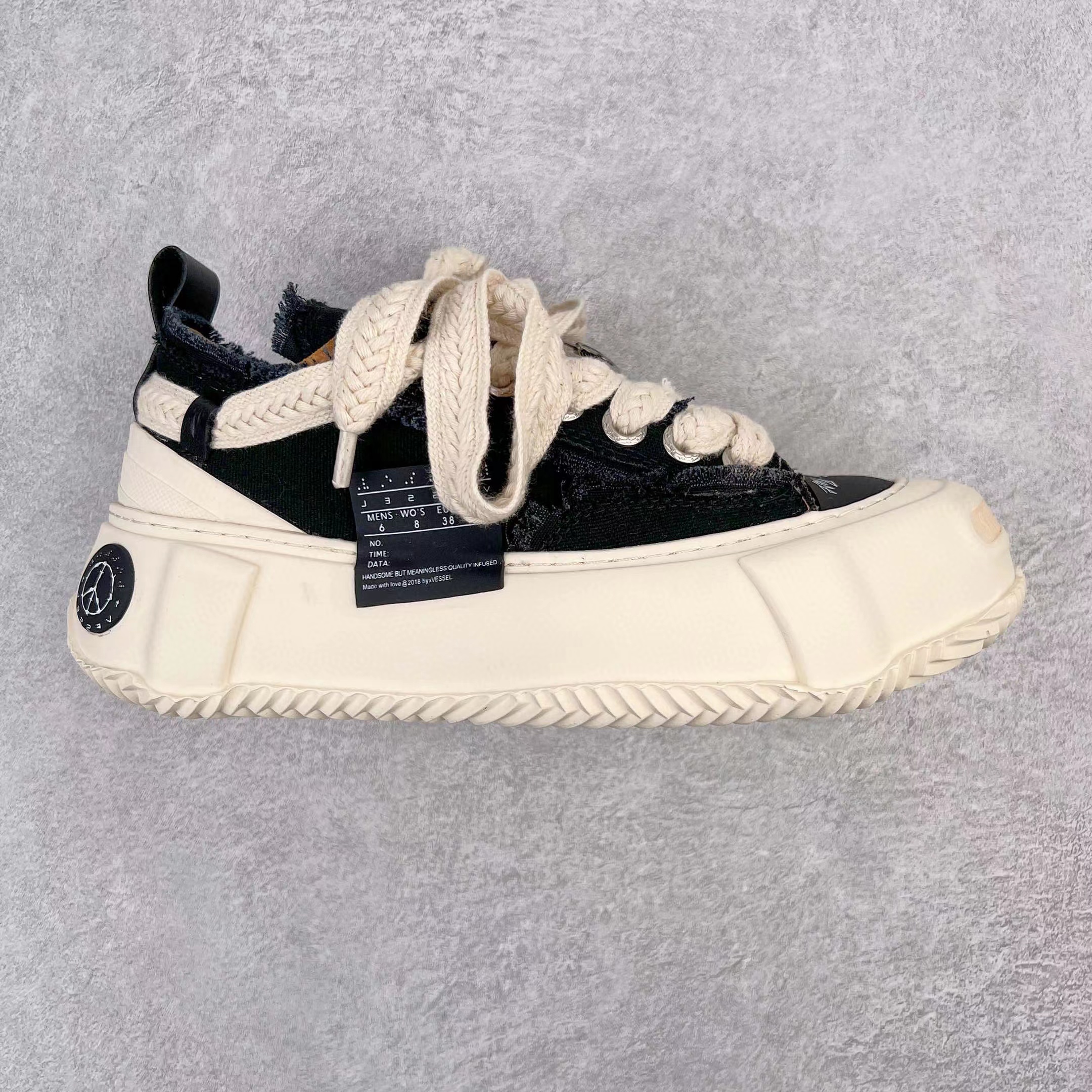 xVESSEL G.O.P. 2.0 MARSHMALLOW Lows Black 吴建豪 黑色 棉花糖 低筒 板鞋 休闲鞋 帆布鞋 男鞋 女鞋 S22X42B