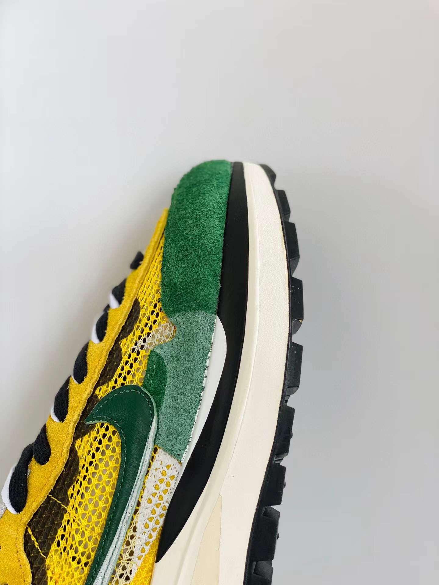 Sacai 3.0 VaporWaffle Tour Yellow 黄绿 低筒 华夫鞋 增高男女鞋 结构解构鞋 复古休闲鞋  CV1363-700