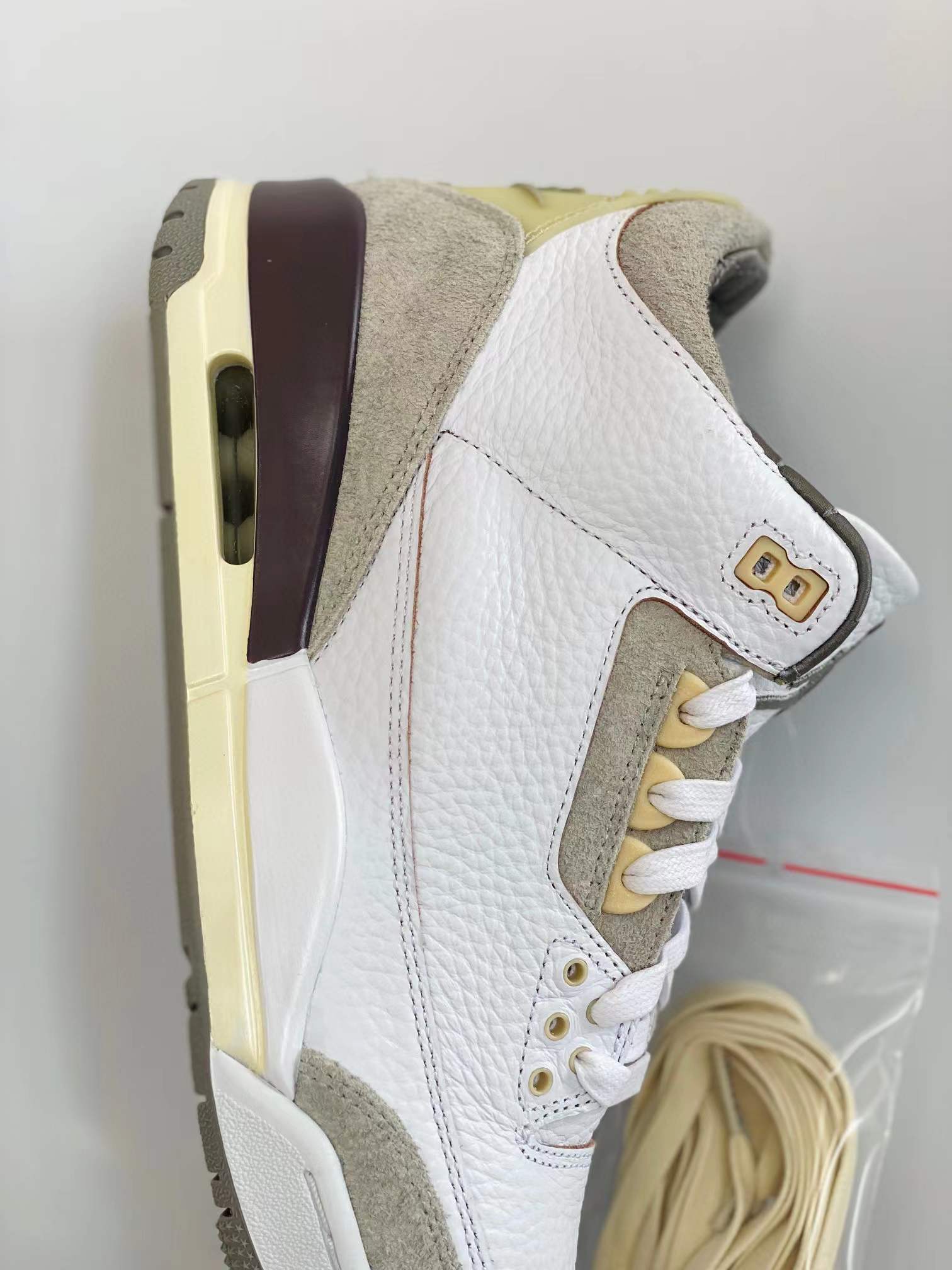 A Ma Maniere Air Jordan 3 Retro Medium Grey AJ 3 低筒 米白灰 休闲鞋 篮球鞋 板鞋 男鞋  DH3434-110