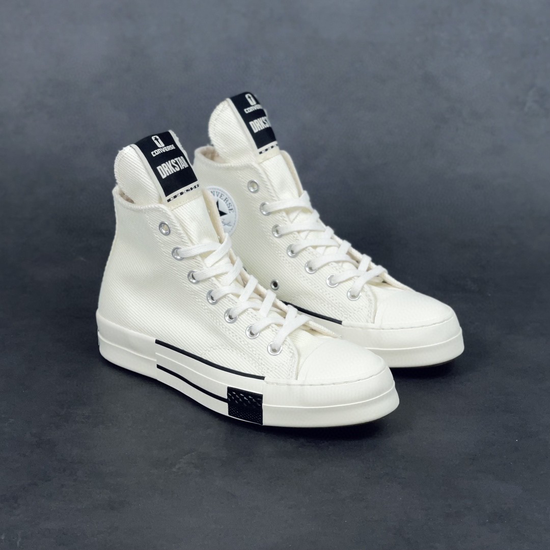 [Copy]Rick Owens DRKSHDW Converse Chuck Taylor ALL Star 1970S High 白色 高筒 板鞋 休闲鞋 帆布鞋 男鞋 女鞋 172346C