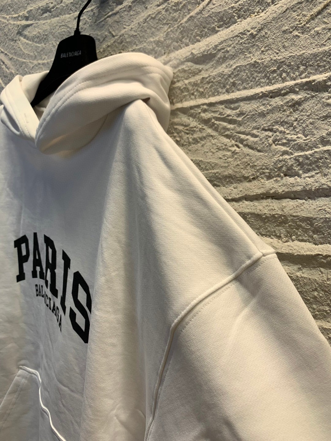 Balenciaga SS22 城市系列 纯色 白色 连帽卫衣 套头卫衣 长袖 秋冬 男女同款 674986TLVL89040