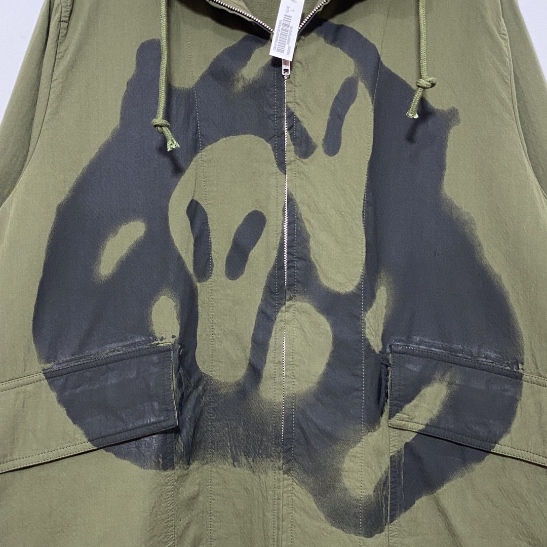 Supreme FW20 Week 4Supreme Yohji Yamamoto 山本耀司联名款背后双 Logo 军绿色 连帽长款风衣 夹克 外套 男女同款 SUP-FW20-103