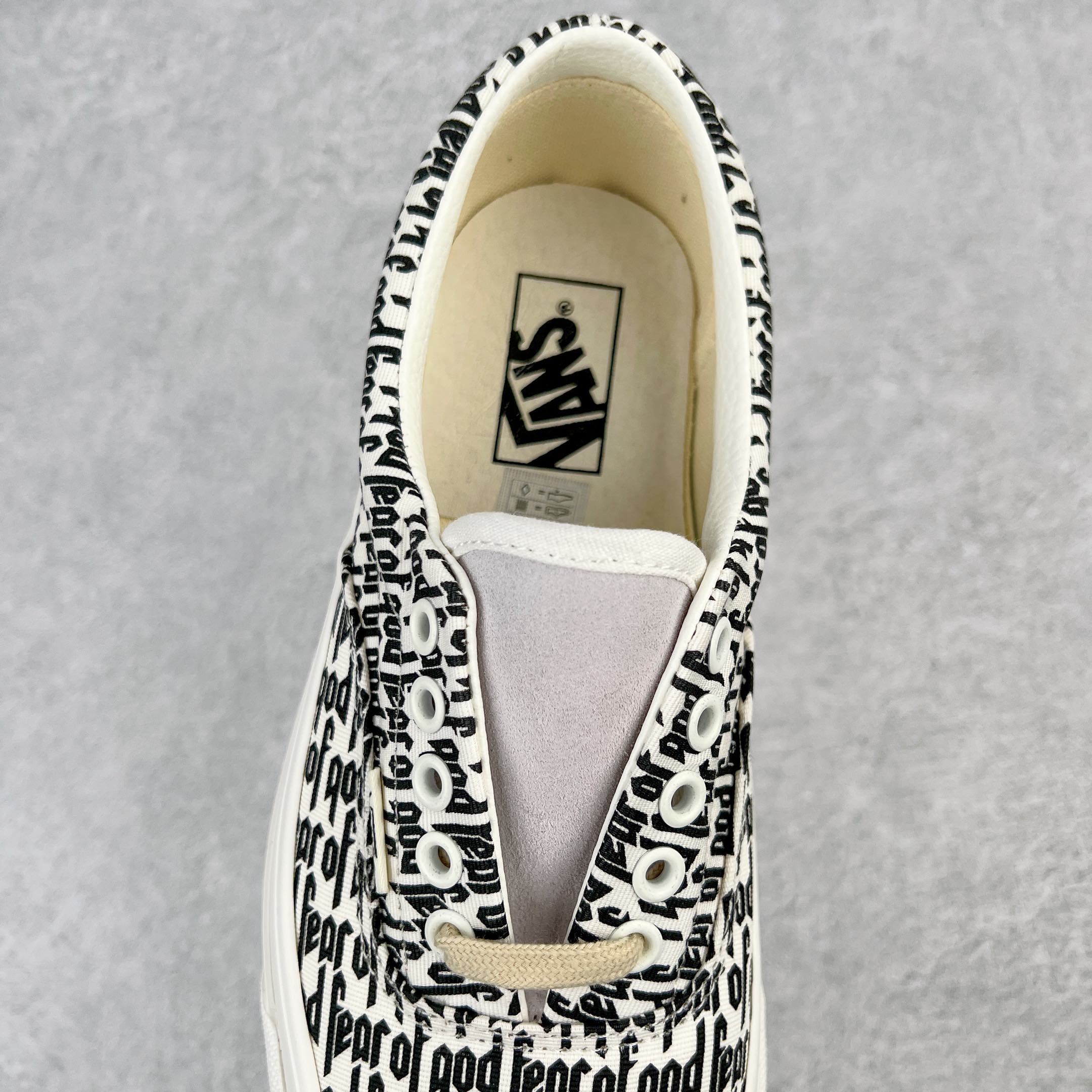 Fear Of God Vans Era 95 Reissue  FOG 黑白 字母 印花 低筒 休闲鞋 板鞋 滑板鞋 男鞋 女鞋 VN0A2XRYML