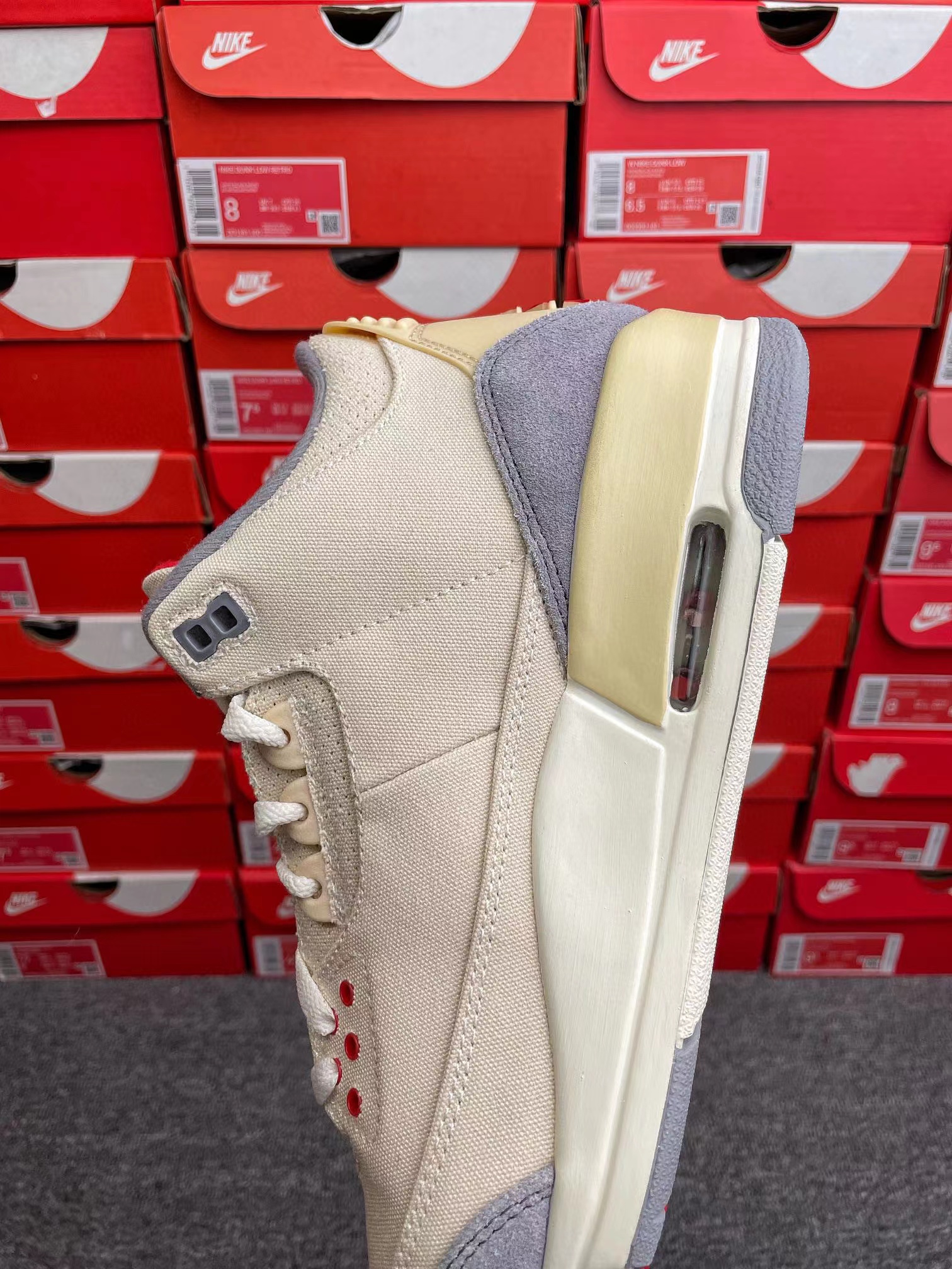 Air Jordan 3 Retro SE Muslin  AJ3 棉布 米白 低筒 休闲鞋 篮球鞋 板鞋 男鞋 DH7139-100