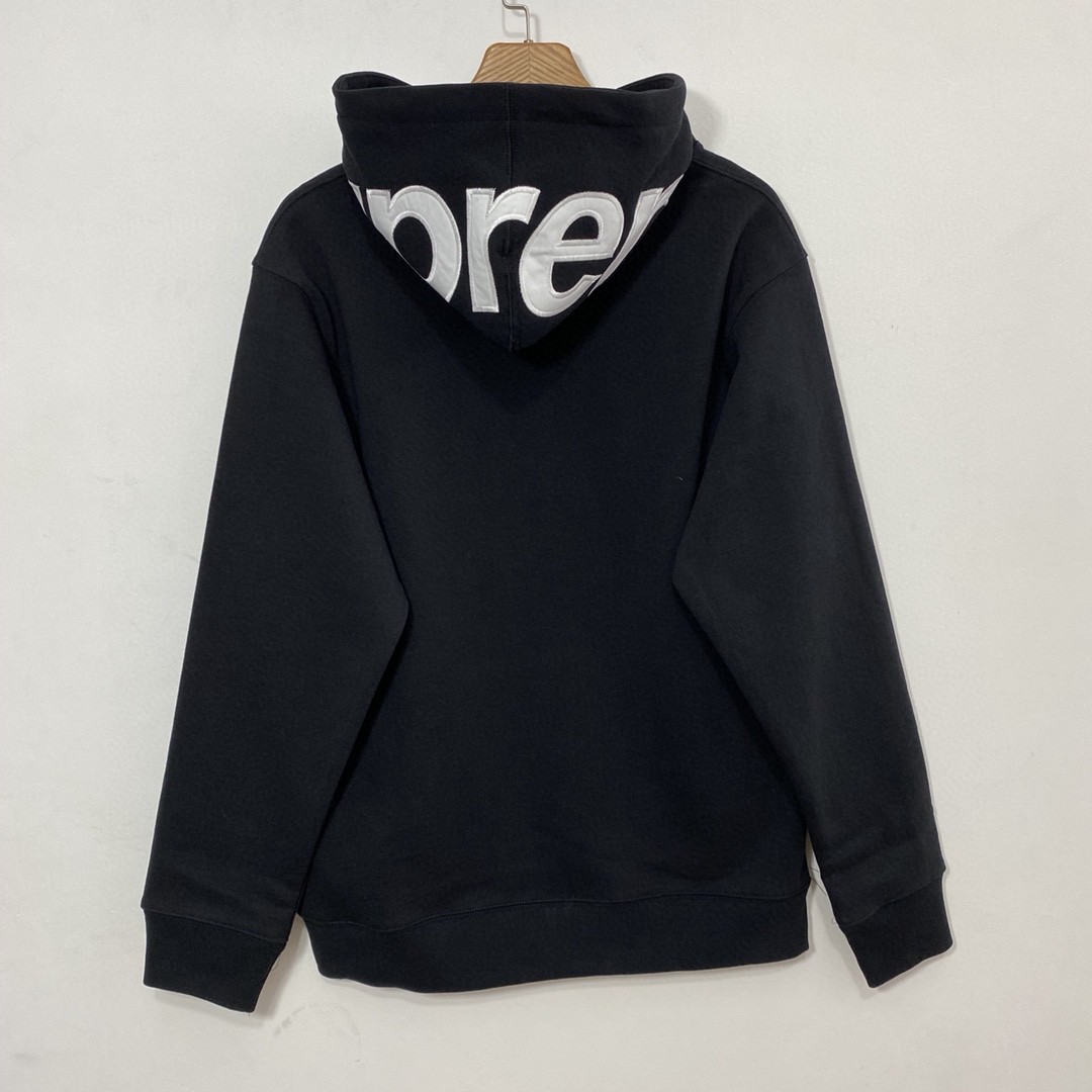 Supreme FW21 Week 2 Contrast Hooded Sweatshirt 字母徽标 Logo印花 灰色 黑色 连帽卫衣 加绒 套头 宽松 秋冬款 男女同款 SUP-FW21-147