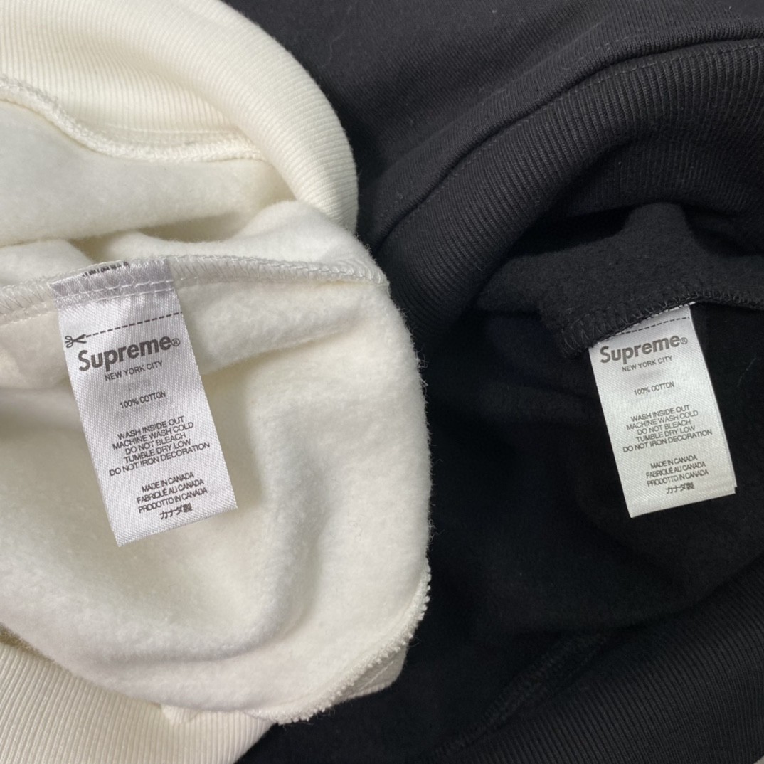 Supreme FW22 Week 4 Supreme x Yohji Yamamoto 山本耀司联名款字母印花 黑色 白色 连帽卫衣 套头 长袖 秋冬 男女同款  SUP-FW22-412