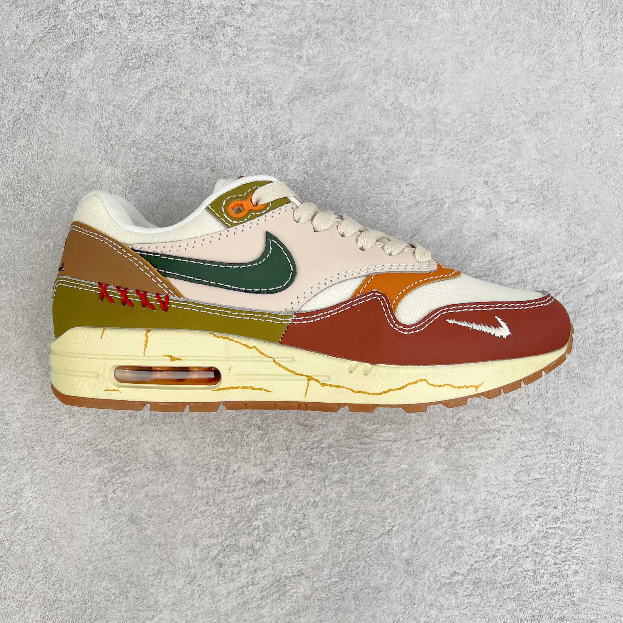 Air Max 1 Premium Wabi Sabi 白棕绿 低筒 减震运动鞋 休闲鞋 板鞋 男鞋 女鞋 DQ8656-133