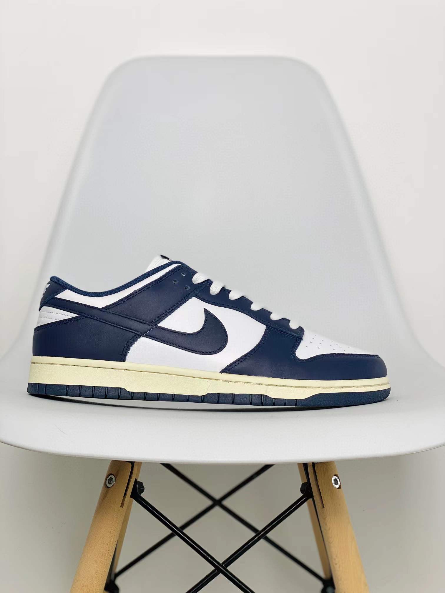 dunk Low Midnight Navy And White 低筒 海军蓝 做旧 复古板鞋 休闲鞋 男鞋 女鞋 DD1503-115