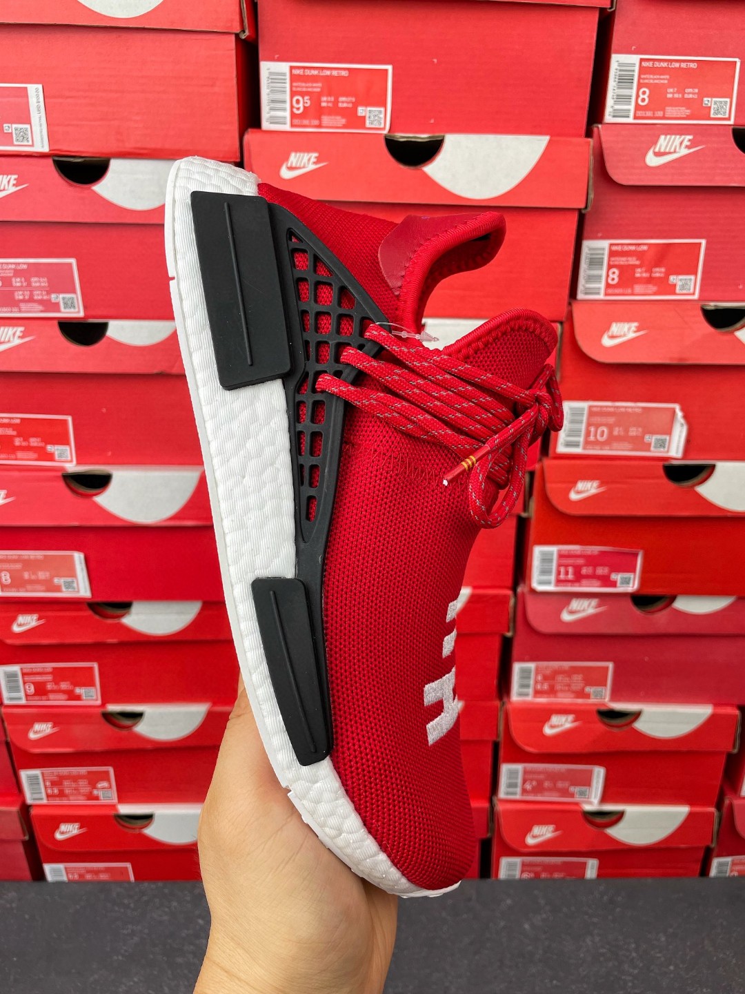 Pharrell Williams x adidas originals NMD HU Human Race Scarlet 菲董联名 红白 低筒 运动鞋 休闲鞋 男鞋女鞋 BB0616