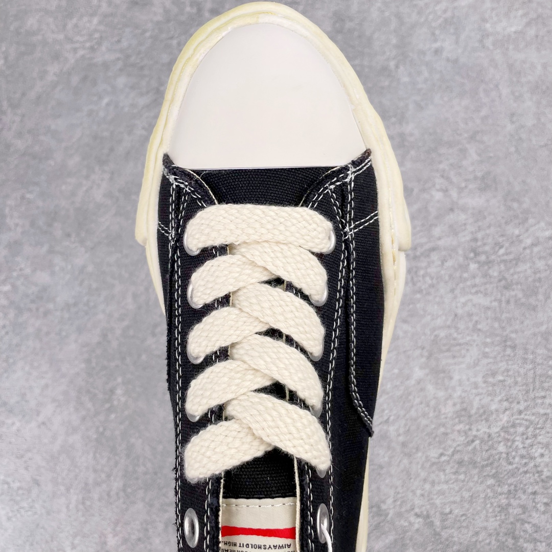 MIHARA YASUHIRO Original MMY 三原康裕 黑色 做旧 低筒 溶胶鞋 帆布鞋 板鞋 休闲鞋 增高鞋 男鞋 女鞋 