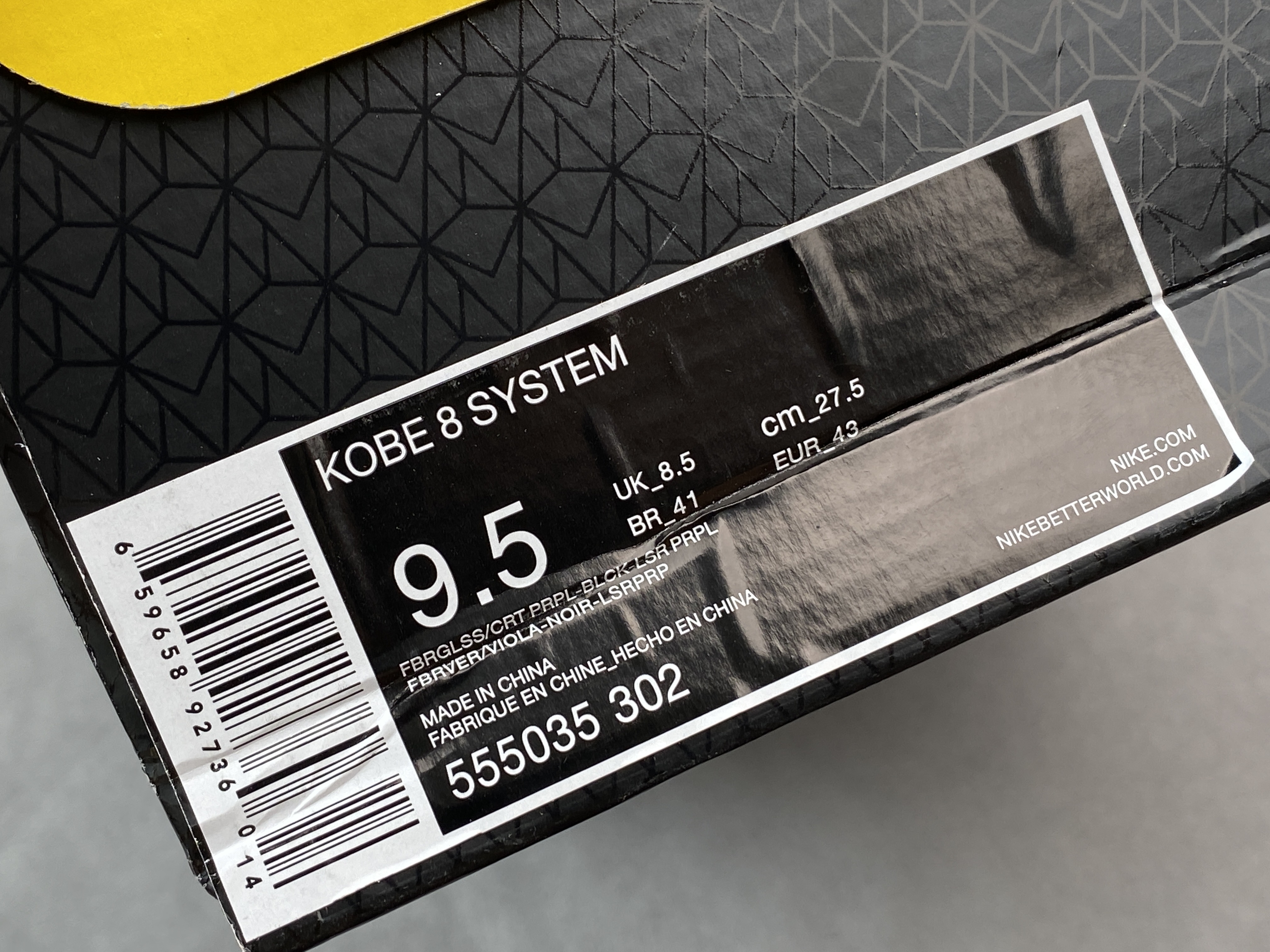 滅世純原 Kobe8 Easter 绿紫 復活節 科比8 低筒 React鞋墊 籃球鞋 實戰鞋 球鞋 男鞋 555035-302