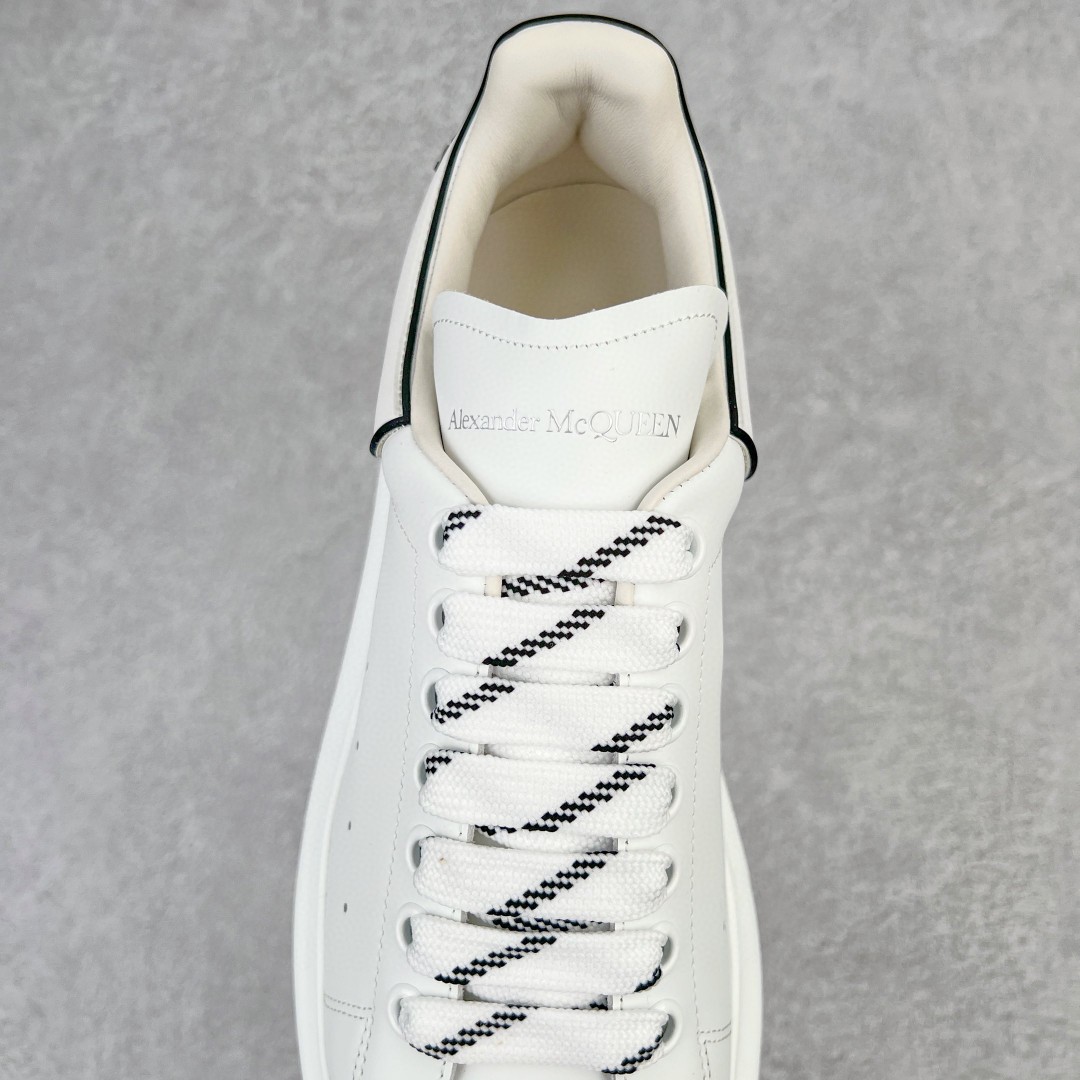 Alexander McQueen 麦昆 白色 黑白尾 低筒 板鞋 休闲鞋 厚底鞋 增高鞋 男鞋 女鞋 625156WHXMT9074