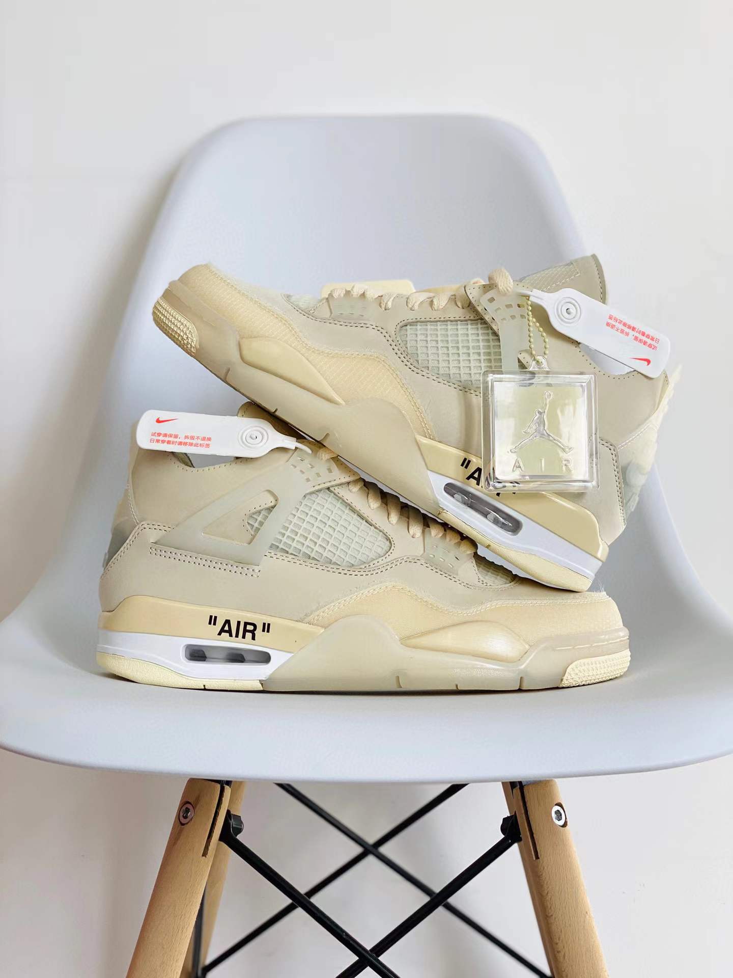 OFF-WHITE Air Jordan 4 AJ4 Retro Sail 白帆 低筒 男鞋 女鞋 籃球鞋 板鞋 CV9388-100