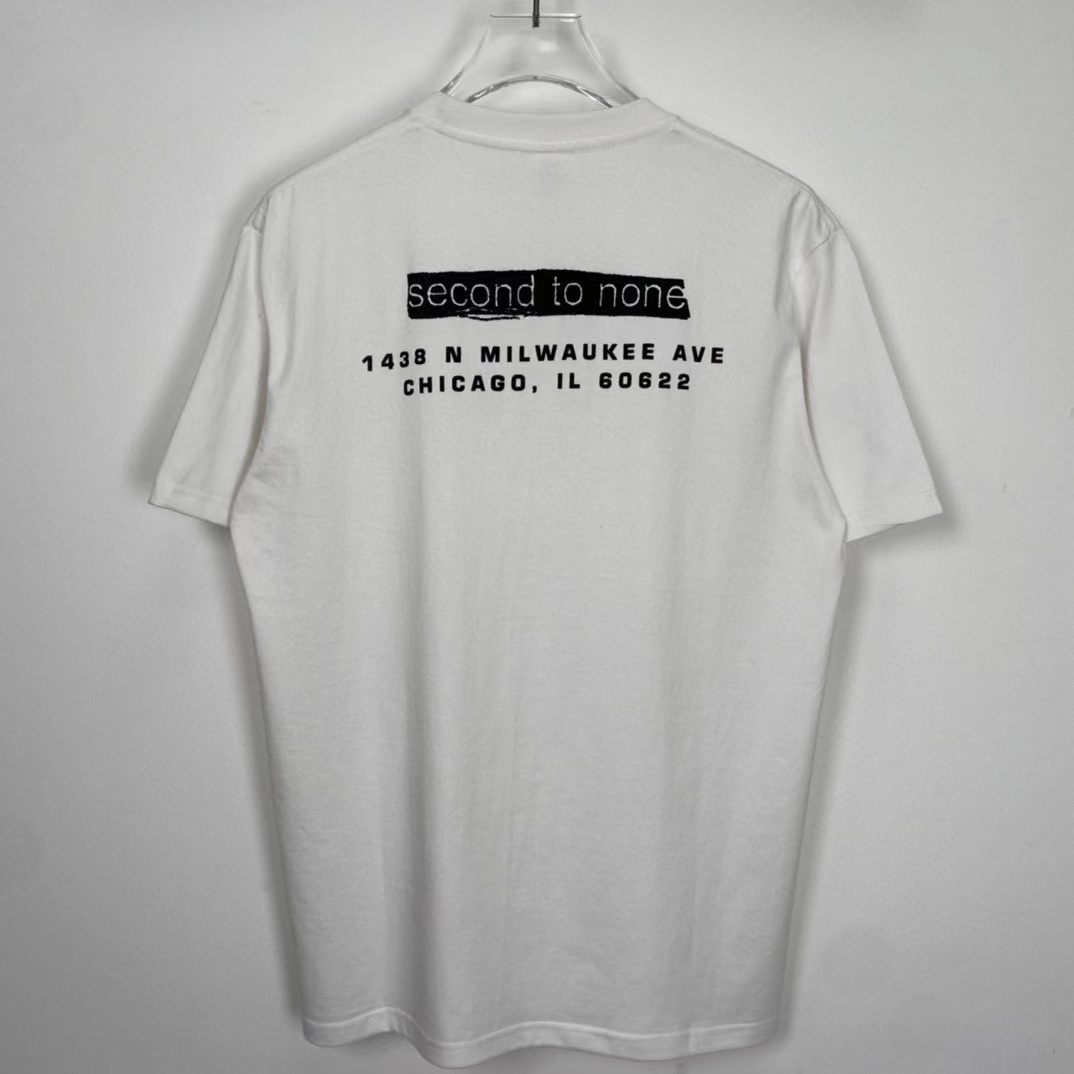 Supreme Chicago Box Logo 开业限定 白色 液态银  短袖 T 恤 男女同款 SUP-FW20-740