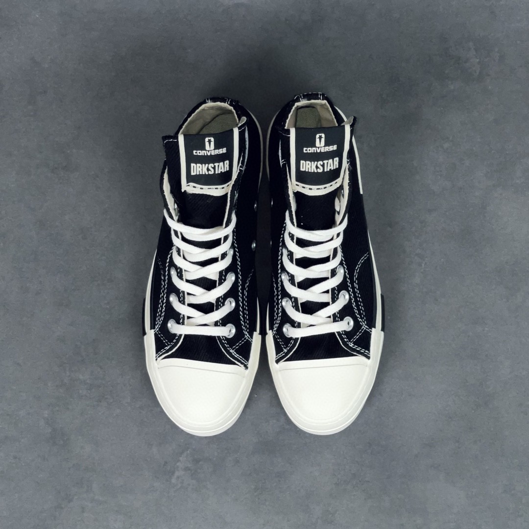 Rick Owens DRKSHDW Converse Chuck Taylor ALL Star 1970S High 黑色 高筒 板鞋 休闲鞋 帆布鞋 男鞋 女鞋 A00130C