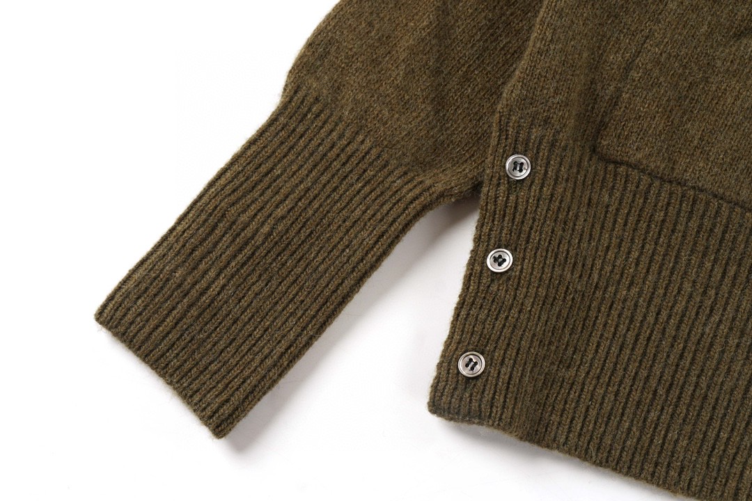 Thom Browne 21FW 四条纹单排扣羊毛衫 棕褐色 针织衫 开衫 毛衣 外套 长袖 男女同款 