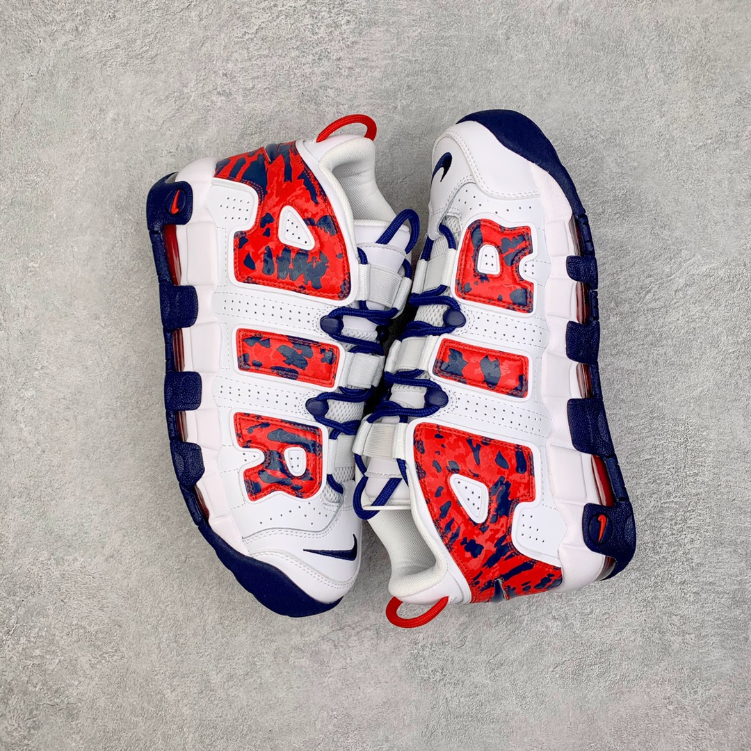Air More Uptempo Red Navy Camo 白藍紅 迷彩 男鞋 女鞋 休闲鞋 板鞋 篮球鞋 CZ7877-100