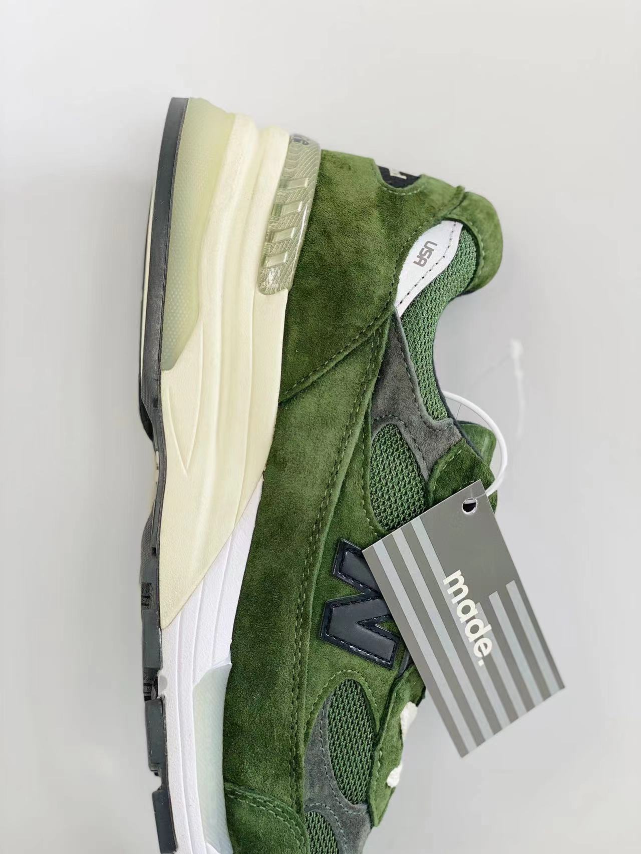 JJJJound New Balance 992 绿色 低筒 复古跑鞋 休闲鞋 运动鞋 男鞋 女鞋 M992JJ