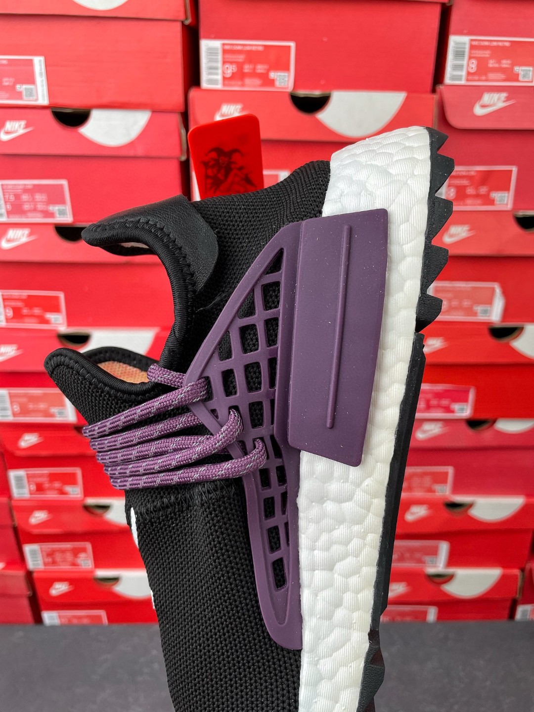 Pharrell Williams x adidas originals NMD HU Human Species Black 黑紫 菲董联名 低筒 运动鞋 休闲鞋 男鞋女鞋 