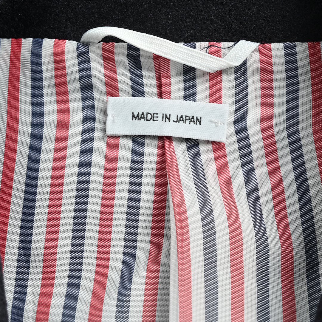 Thom Browne 鲸鱼海龟羊绒西装外套 黑色 长袖 秋冬款 男女同款 