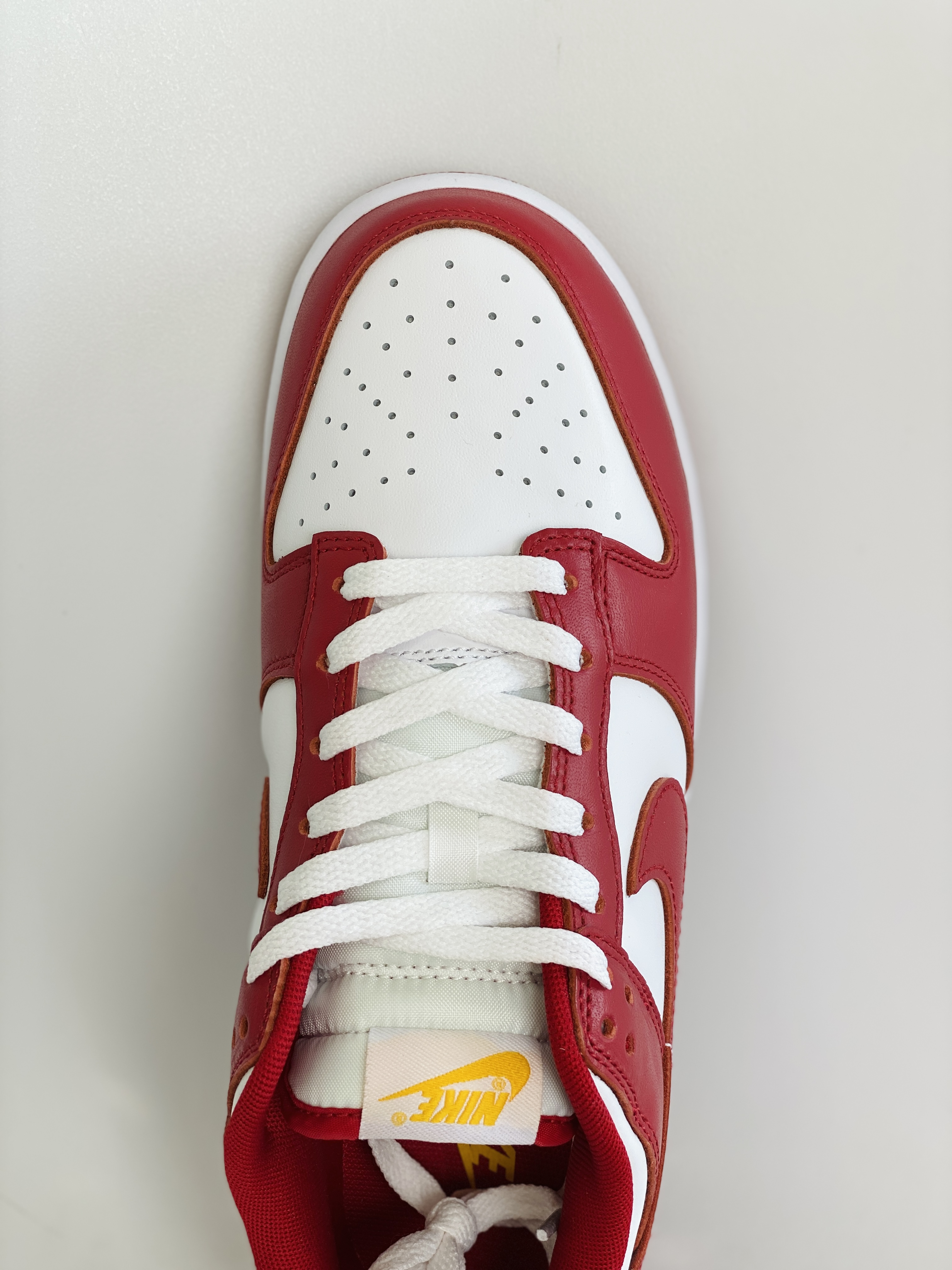 dunk Low Gym Red 白红 黄色刺绣 低筒 复古板鞋 休闲鞋 男鞋 女鞋  DD1391-602