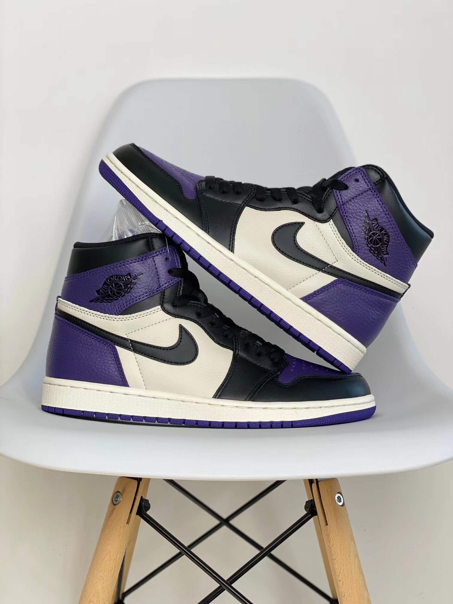 Air Jordan 1 AJ1 Retro Court Purple 黑紫腳趾 篮球鞋 高筒 休闲鞋 男鞋 板鞋  555088-501