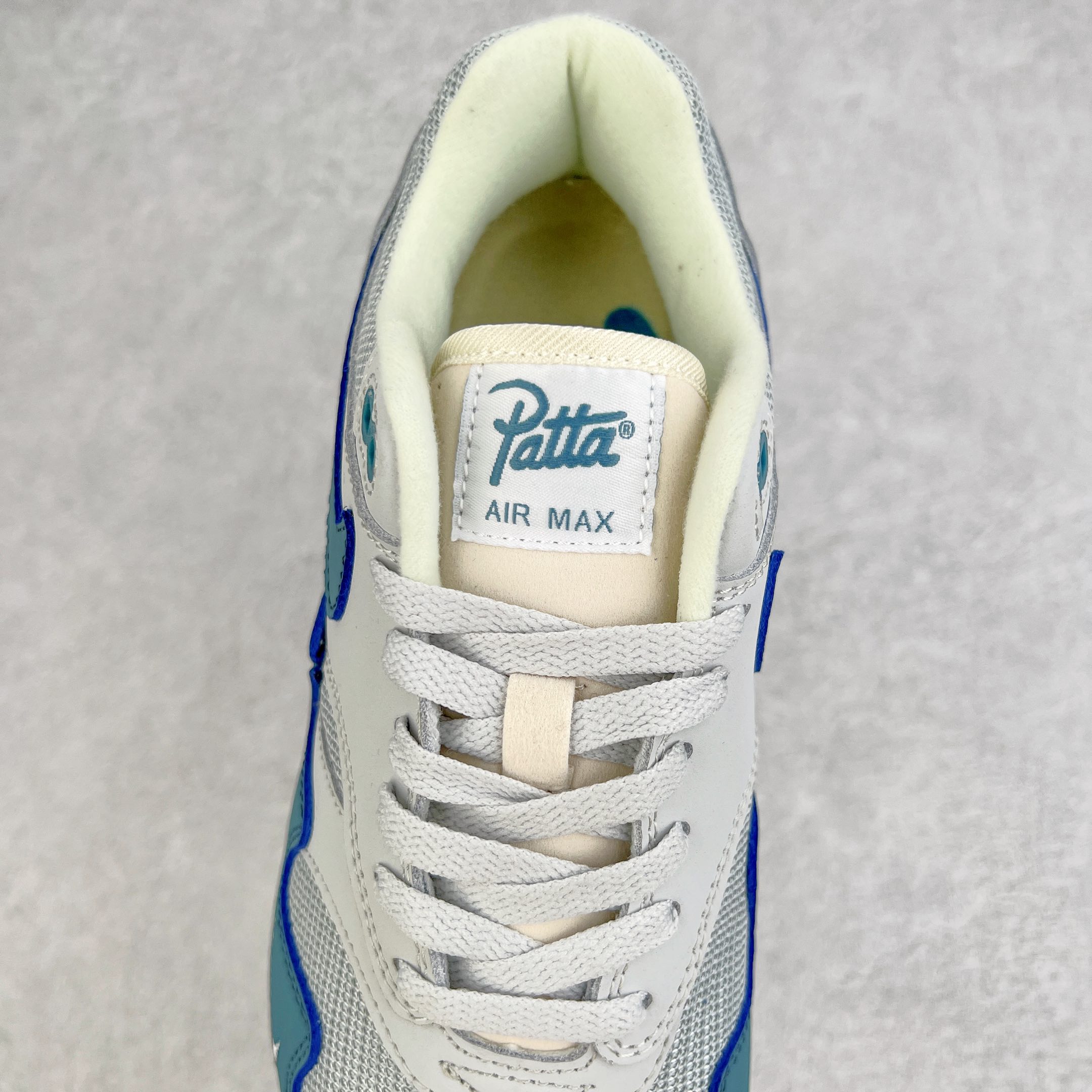 Patta Air Max 1  Aqua Noise 灰蓝 波浪纹 低筒 减震运动鞋 休闲鞋 板鞋 男鞋 女鞋 AO1021-023