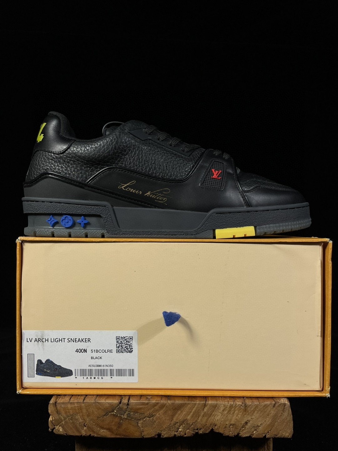Louis Vuitton路易威登 Trainer 黑色 低筒 休闲鞋 板鞋 男鞋 女鞋 1A8ZQ9