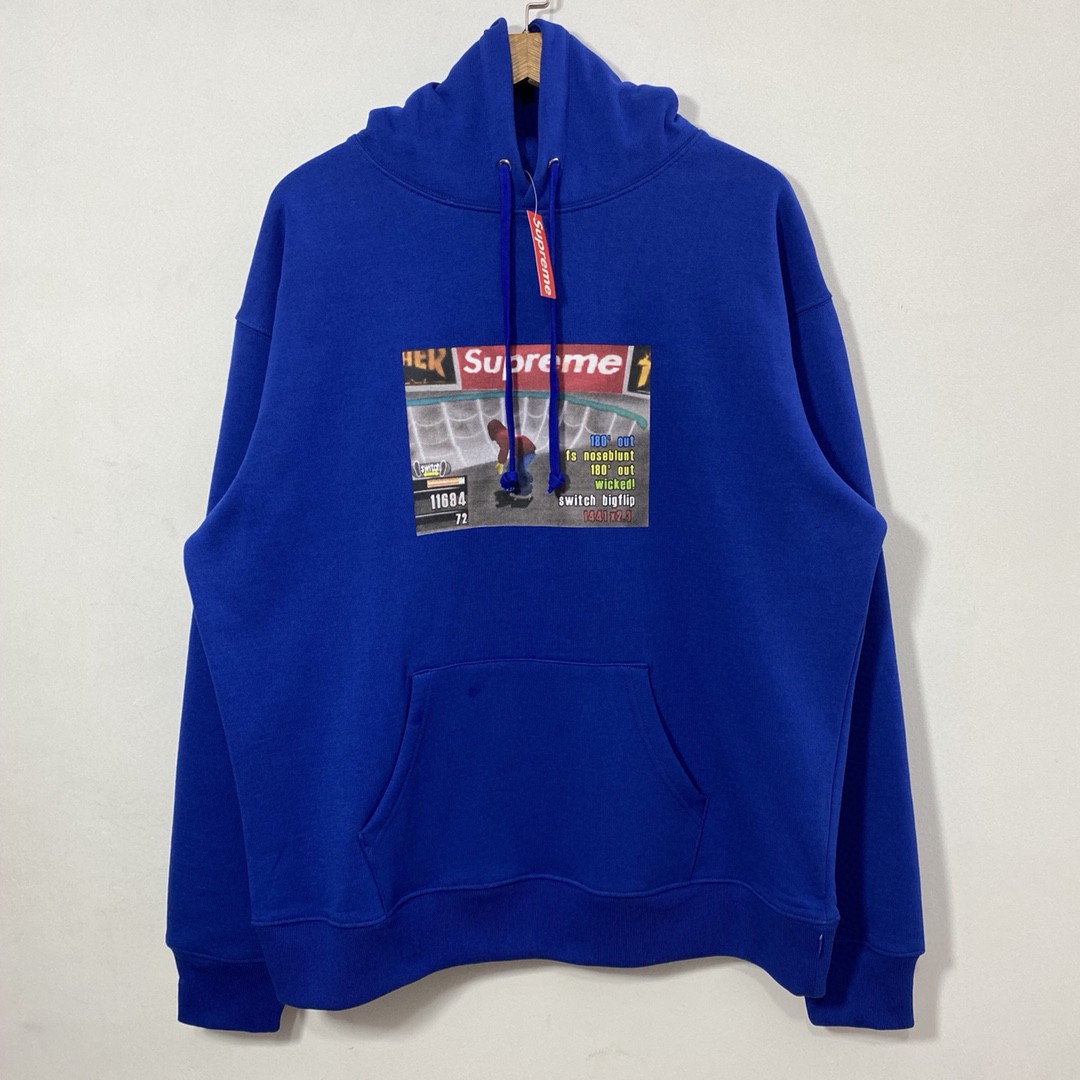 Supreme Week 5 Thrasher 联名款 Hooded Sweatshirt  黑色 蓝色 滑板连帽卫衣 加绒 套头 宽松 男女同款 SUP-FW21-203