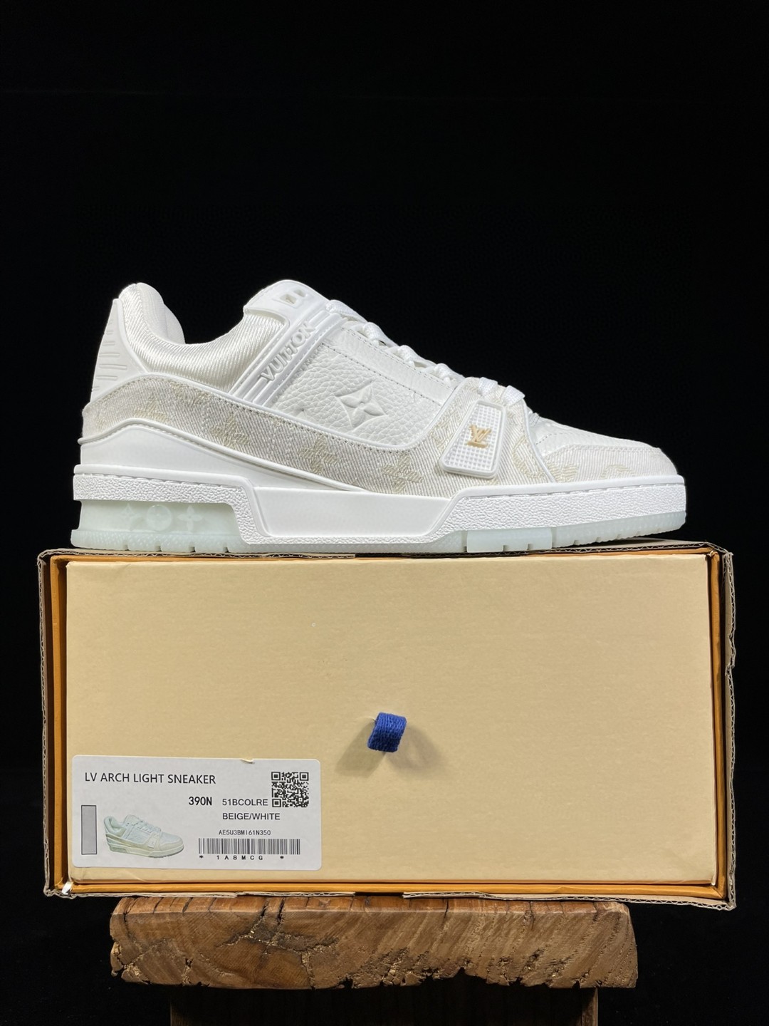 Louis Vuitton路易威登 Trainer 白色 皮革 低筒 休闲鞋 板鞋 男鞋 女鞋