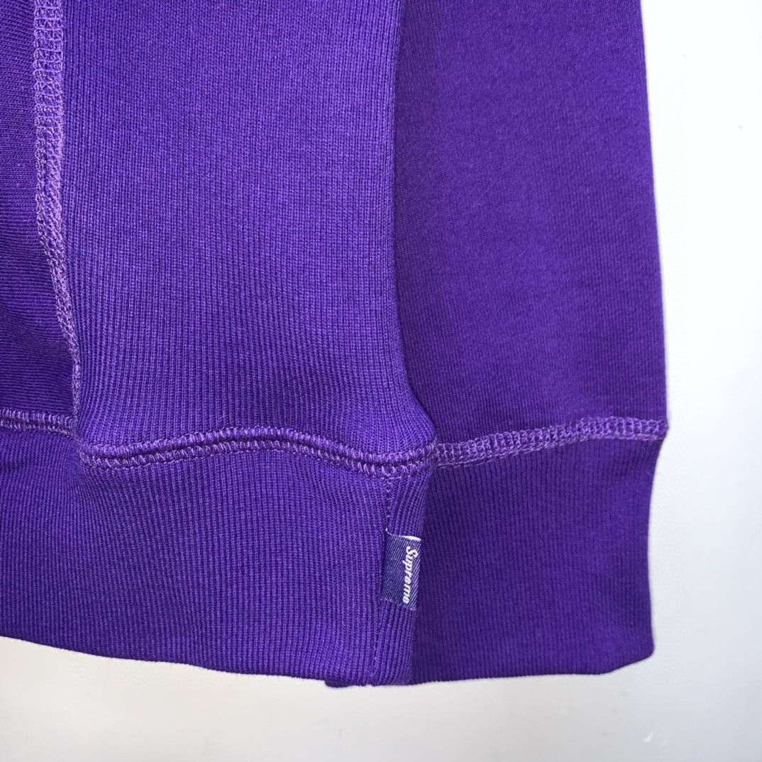 [Copy]Supreme Week 15 Cross Box Logo Hooded Sweatshirt Logo 刺绣徽标 紫色 连帽卫衣 加绒加厚 宽松 男女同款 SUP-FW20-335