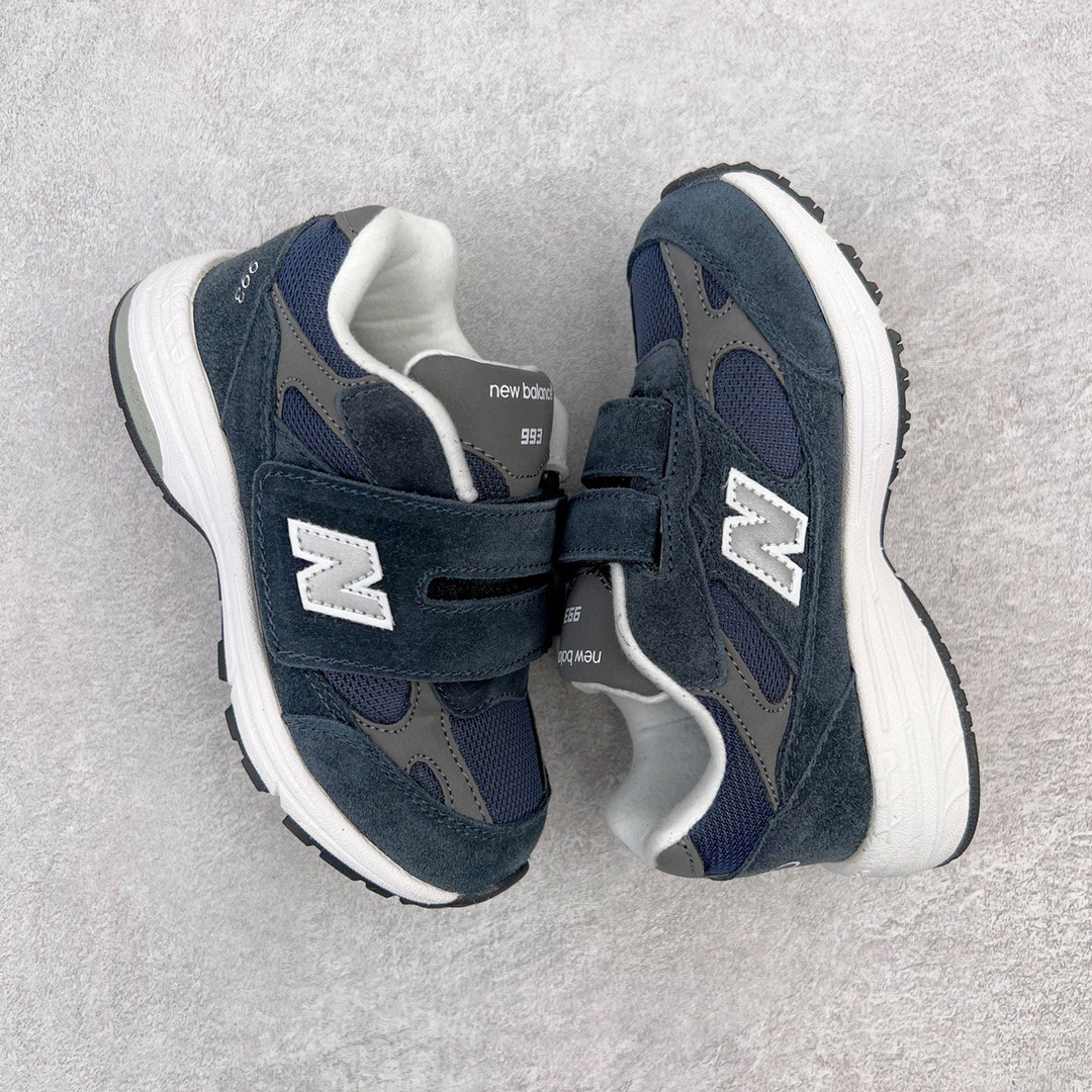 New Balance 993 系列 海军蓝 低筒 运动鞋 休闲鞋 板鞋 童鞋 