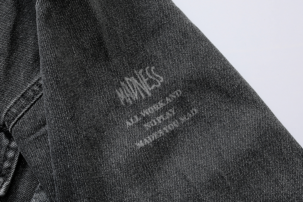 MADNESS 22FW  牛仔衬衣 黑色 日系 外套长袖 秋冬季 休闲 男女同款