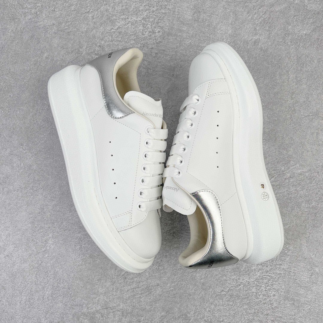 Alexander McQueen 麦昆 白色 银尾 低筒 板鞋 休闲鞋 厚底鞋 增高鞋 男鞋 女鞋 553770WHFBU9042