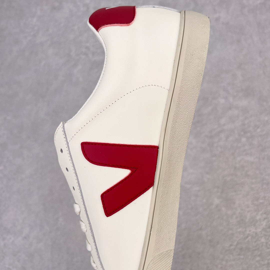 VEJA Esplar 白红 皮革 低筒 板鞋 休闲鞋 运动鞋 女鞋 男鞋 EO022110