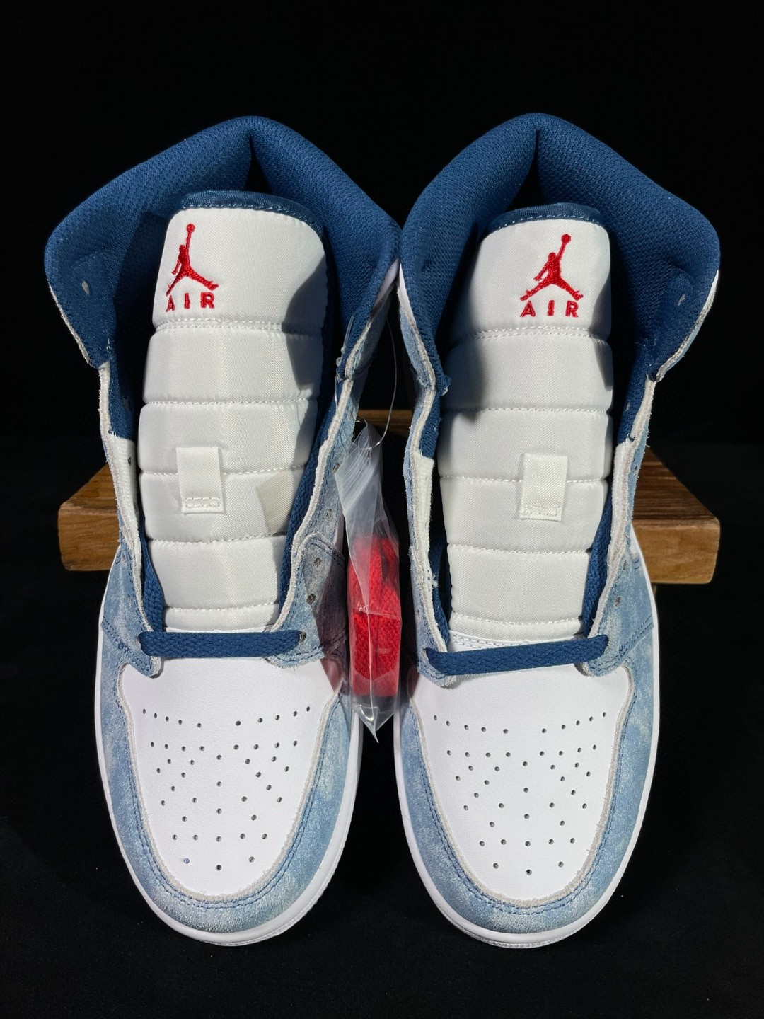 Air Jordan 1 Mid AJ1 SE 白蓝 水洗 篮球鞋 运动鞋 休闲鞋 男鞋  DN3706-401