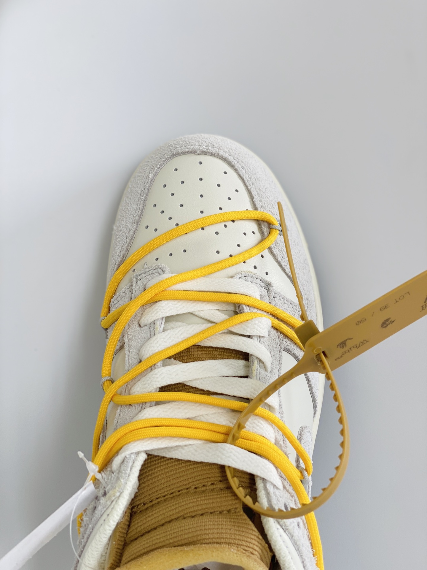 NO.39 Off-White Duunk  Low THE 50-39 灰白 麂皮 低筒 板鞋 休闲鞋 滑板鞋 男鞋 女鞋 DJ0950-109