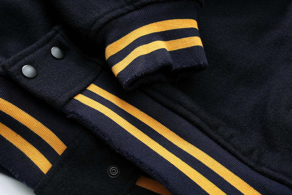 MADNESS 22AW BASEBALL JACKET 黑黄 羊毛 余文乐 拼接棒球服 休闲 宽松 夹克 长袖 外套 秋冬 男女款