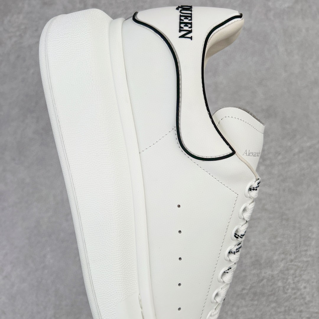 Alexander McQueen 麦昆 白色 黑白尾 低筒 板鞋 休闲鞋 厚底鞋 增高鞋 男鞋 女鞋 625156WHXMT9074