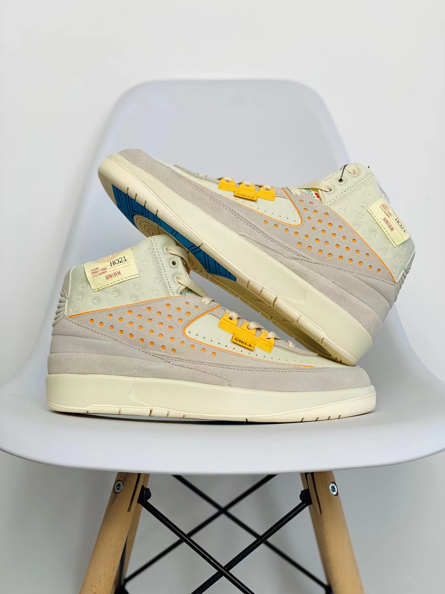 Union LA Air Jordan AJ2 Retro SP"Rattan" UN 联名米黄 复古篮球鞋 男鞋  DN3802-200