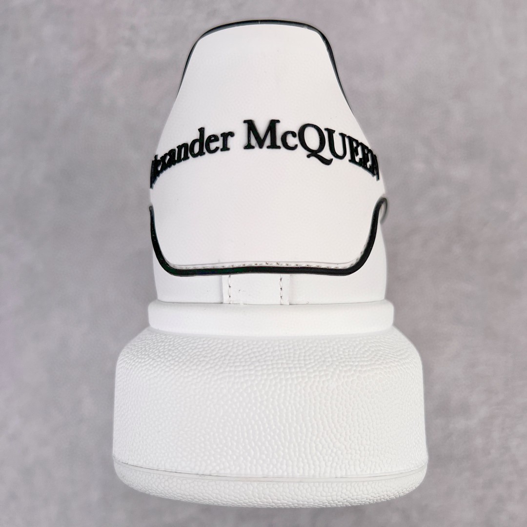 Alexander McQueen 麦昆 白色 黑白尾 低筒 板鞋 休闲鞋 厚底鞋 增高鞋 男鞋 女鞋 625156WHXMT9074