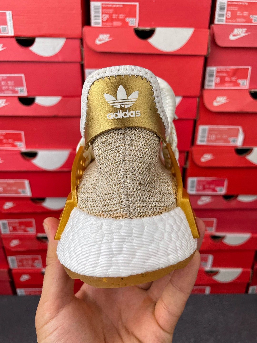 Adidas nmd human store race happy gold