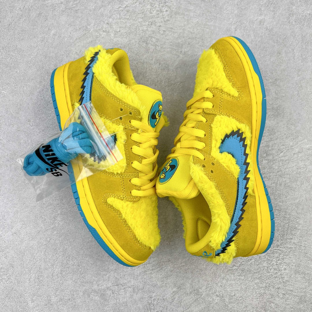 Grateful Dead x SB Dunk Low Pro Opti Yellow 跳舞小熊 黄蓝 低筒 复古板鞋 休闲鞋 男鞋 女鞋 CJ5378-700