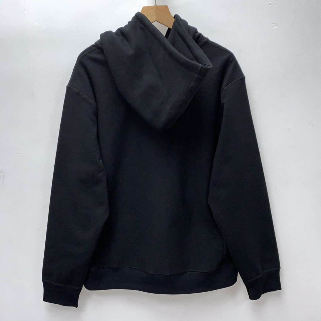Supreme Week 15 Cross Box Logo Hooded Sweatshirt Logo 刺绣徽标 黑色 连帽卫衣 加绒加厚 宽松 男女同款 SUP-FW20-335