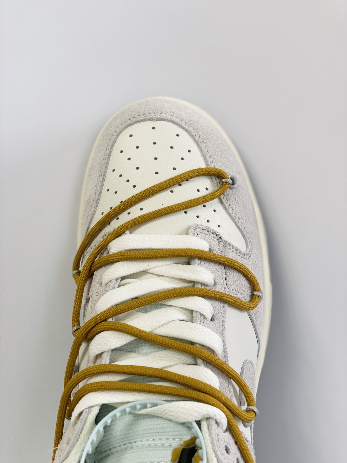 NO.37 Off-White Duunk  Low THE 50-37 灰白 麂皮 低筒 板鞋 休闲鞋 滑板鞋 男鞋 女鞋 DJ0950-105