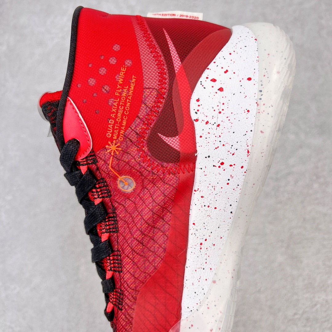 Zoom KD 12 杜特兰12 白红 高筒 减震防滑 实战鞋 篮球鞋 运动鞋 男鞋  AR4230-600