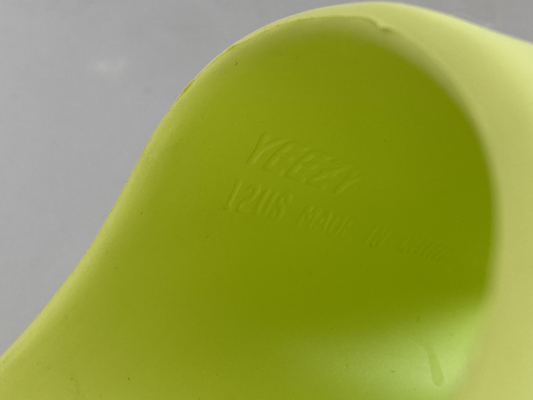 originals Yeezy Slide Glow Green 荧光绿 室外 室内拖鞋 沙滩鞋 男鞋 女鞋 GX6138