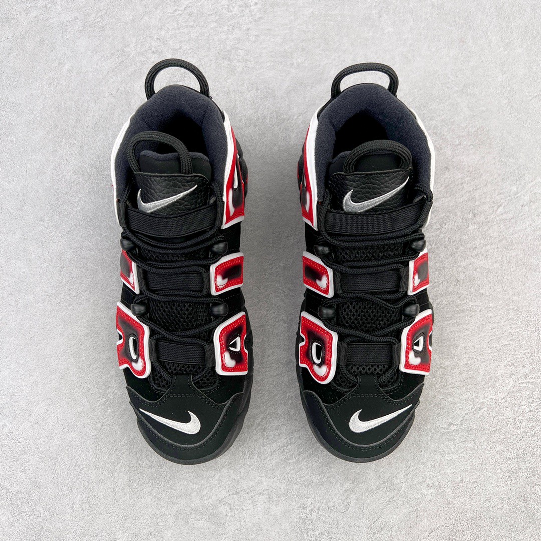 新版 Nike Air More Uptempo 皮蓬 大AIR 黑红 低筒 篮球鞋 男鞋 女鞋 415082-010
