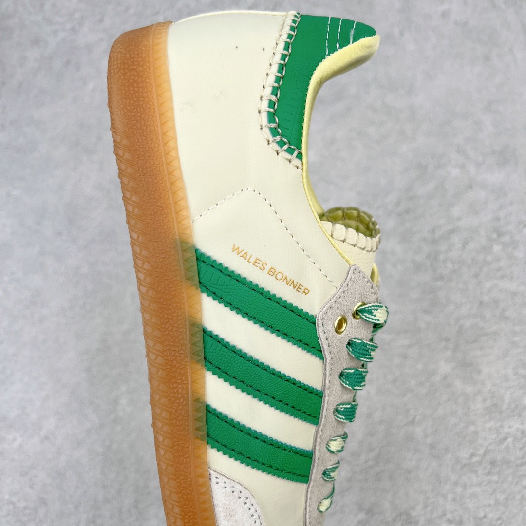  Wales Bonner x Adidas Originals Samba 米白绿 低筒 复古板鞋 休闲鞋 男鞋 女鞋 GY4344