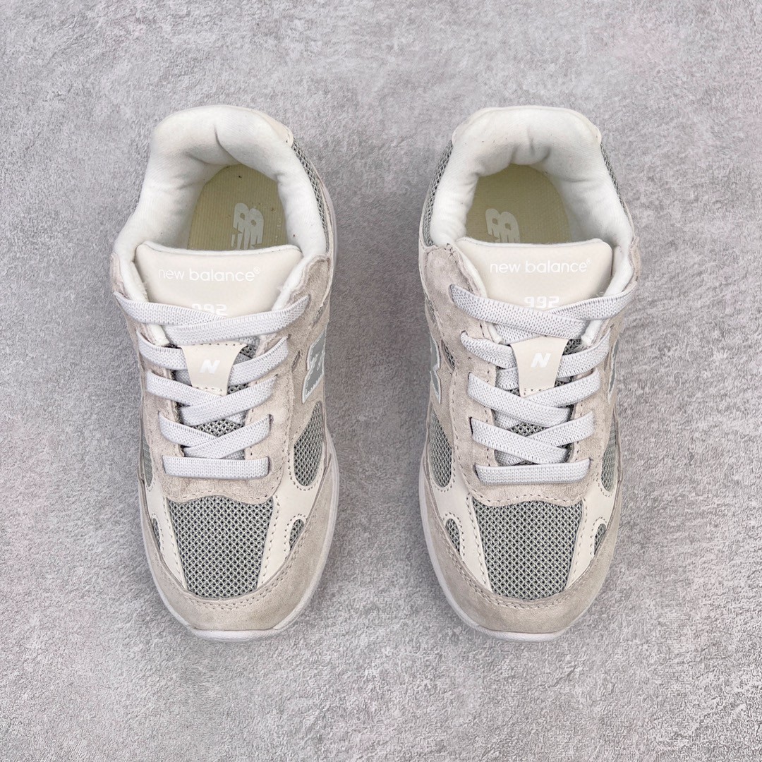 New Balance 992 系列 米白 低筒 运动鞋 休闲鞋 板鞋 童鞋 